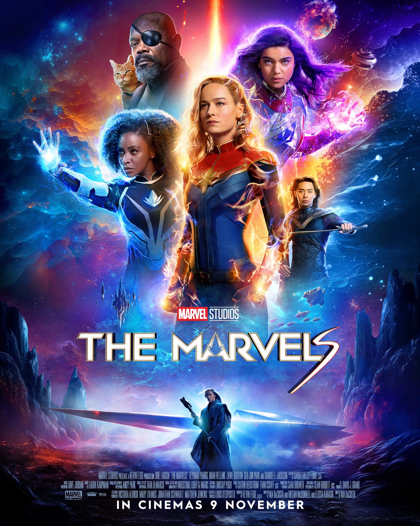 Agents of Fandom on X: New international poster for #TheMarvels💫 Marvel  Studios' third and final film of the year hits theaters November 10.   / X