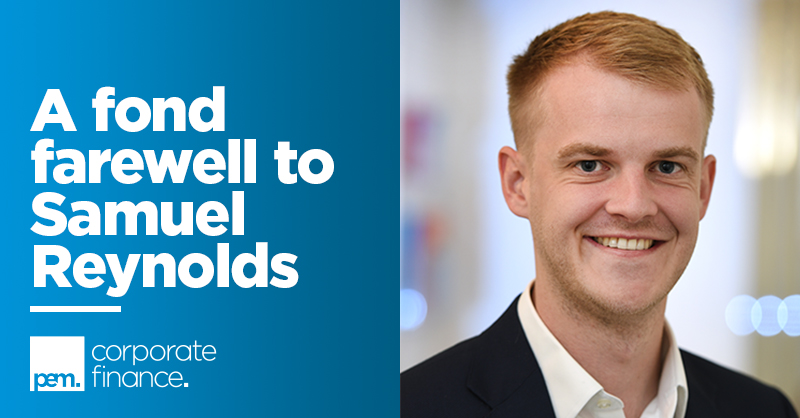 Tomorrow we will be wishing a fond farewell to Sam Reynolds as he leaves PEMCF following his recent relocation to #Nottingham.

We sat down with Sam and asked him what he'll miss the most about PEMCF. Find out what they are here lnkd.in/eBCtEJtR

#CorporateFinanceCareer