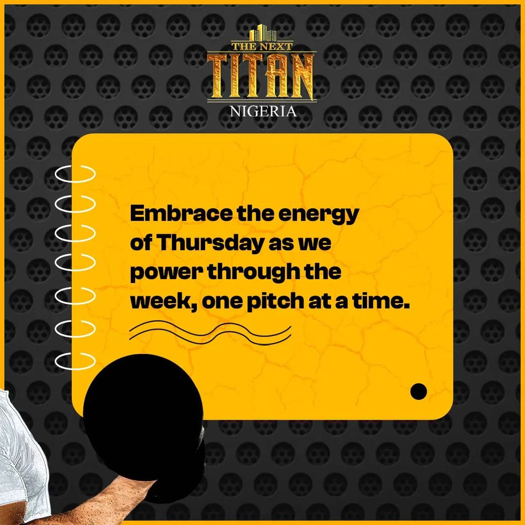 The_NextTitan's tweet image. Charging into Thursday with the enthusiasm of a thousand volts, conquering the week one pitch at a time!
.
.

💪✨ #ThursdayVibes #ProductivityGoals #WeekendPrep