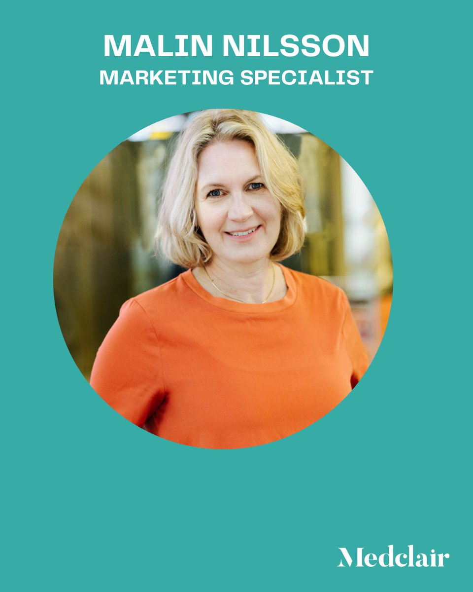 Meet Malin Nilsson, our Marketing Specialist.
What drew her to Medclair? A commitment to sustainable healthcare &amp; improving professionals well-being. Her expertise? International B2B marketing in healthcare. Plus, she's a creative soul who likes outdoor adventures. Welcome, Malin
