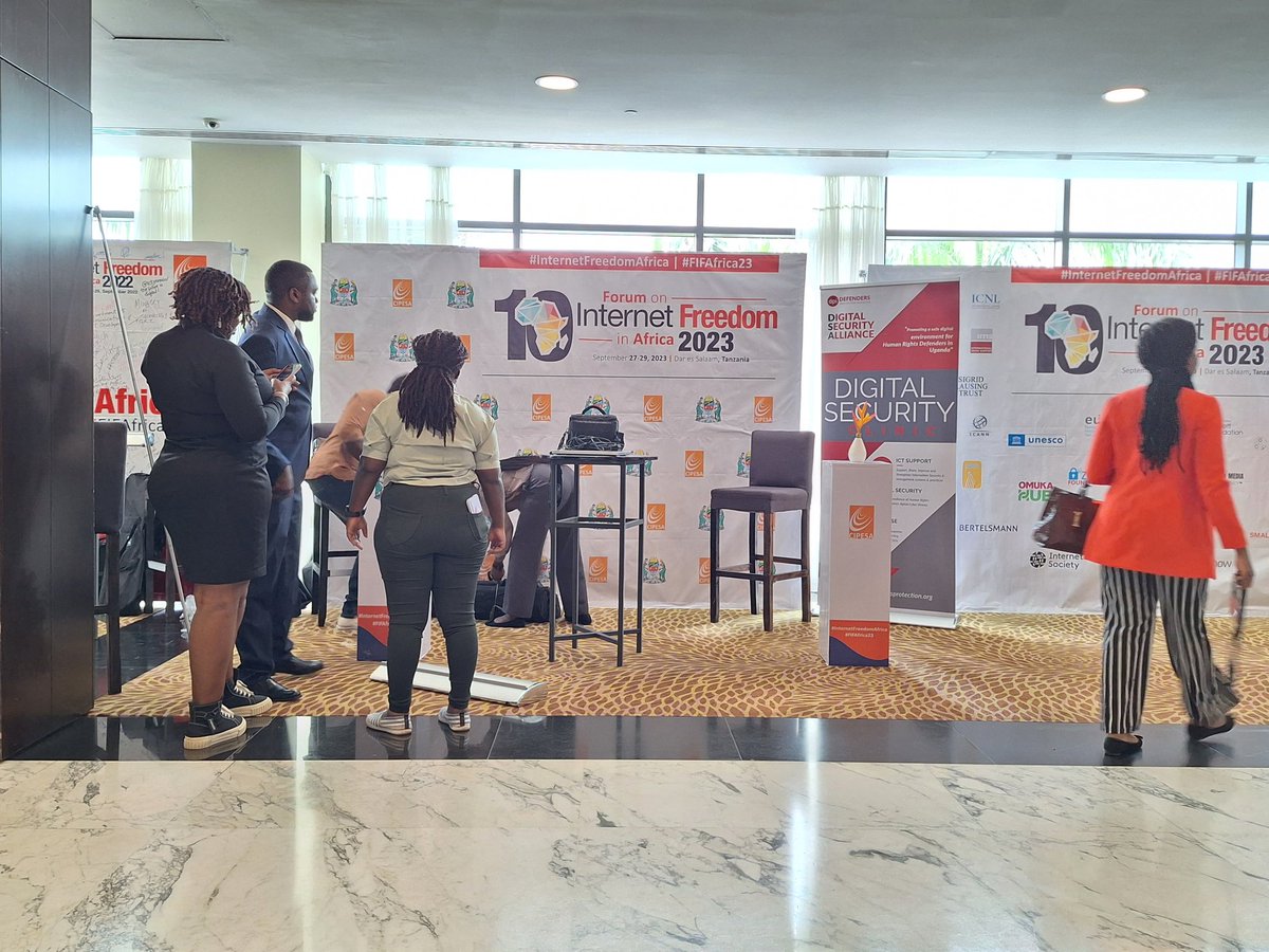 Howdy People!! We are setting up at the #FIFAfrica23 and we'll be ready to offer digital support to all participants. Feel free to swerve by the alliance for all your tech questions, troubleshooting, tips & advice. See you all here! #digitalsecurity #internetfreedom