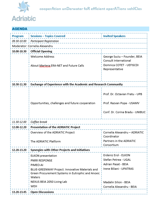 Good news! 🥳 Blue-Greenway will have a project presentation today in the Open Day Event of <a href="/ProjectAdriatic/">Adriatic Project</a> organised by <a href="/beiaconsult/">Beia Consult Int</a>. The event will be hybrid and anyone interested about the subject cand attend.

🌐Access the link and join the event: join.skype.com/qQHgT5OUeWht