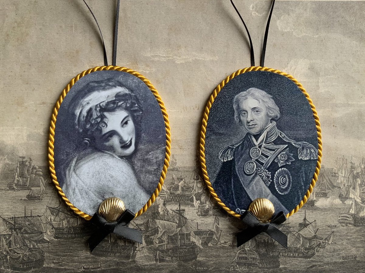 Good morning! Did you know it would be Lord Nelson’s birthday tomorrow? To celebrate the great man I’m offering 20% off my Nelson and Emma hanging decorations - either in a set or sold separately. Treat yourself and help a small biz! 😊 nouveaurococo.etsy.com #EarlyBiz #Etsy