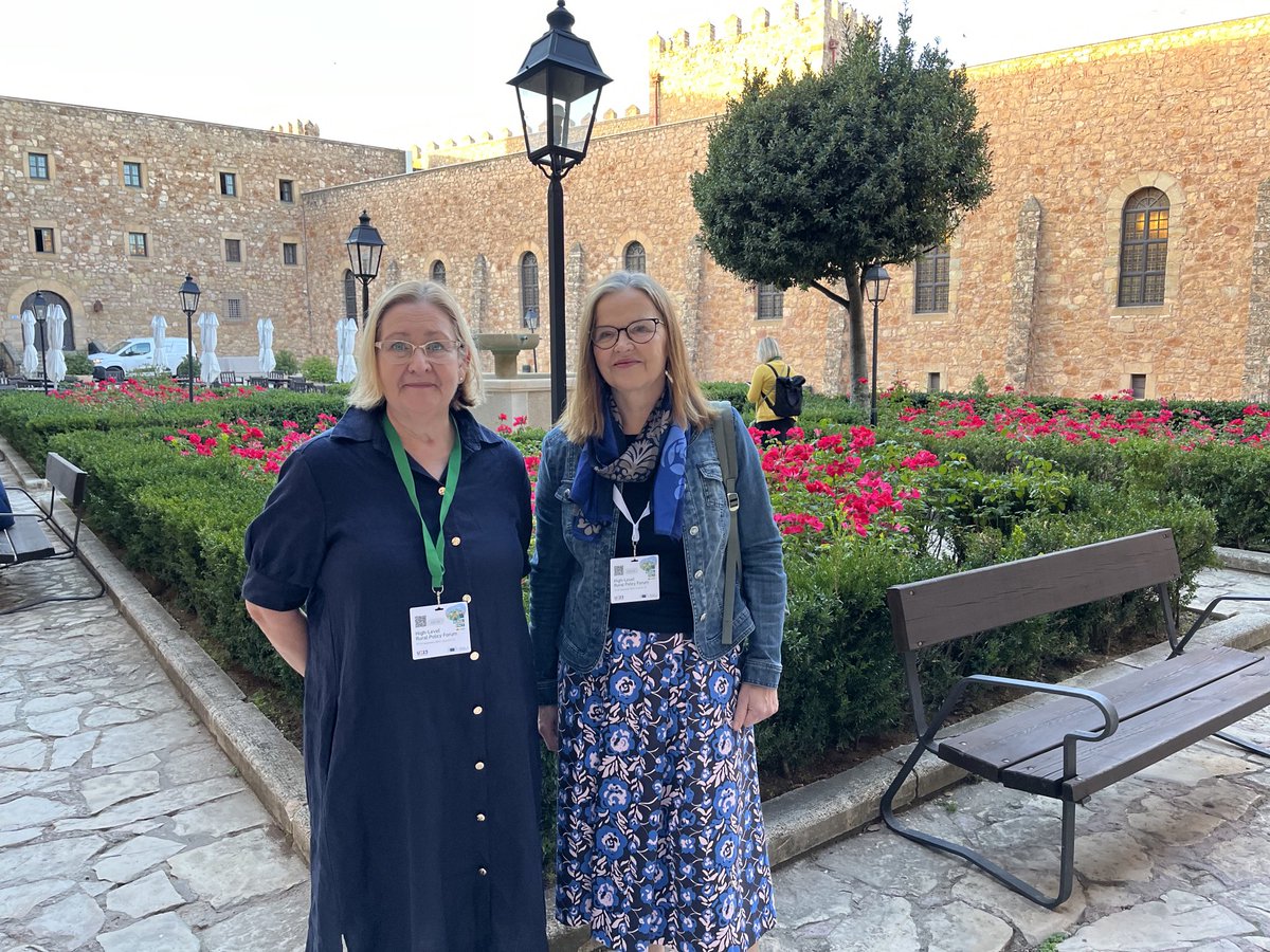 PaiviNerg's tweet photo. EU High -Level Rural Policy Forum käynnistymässä Espanjan Sigienzassa ! Suomi vahvana maaseudun kehittämisen osaajana tuomassa omaa näkemystään EU visio 2040 pohdintaan ⁦@TainaVesanto⁩ ⁦@mmm_fi⁩ https://t.co/lKEOdQv8xo