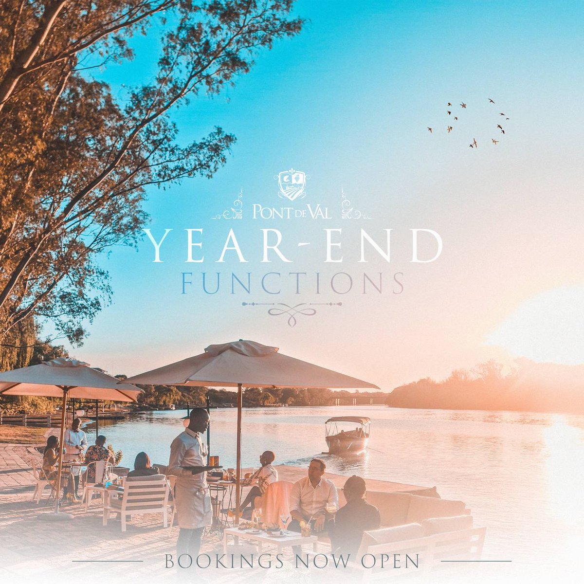 CELEBRATE | To book a memorable Year-End Function in timeless style at Pont de Val kindly visit pontdeval.com/functions/ to view our options and enquire.

#yearends #functions #celebrate #pontdeval