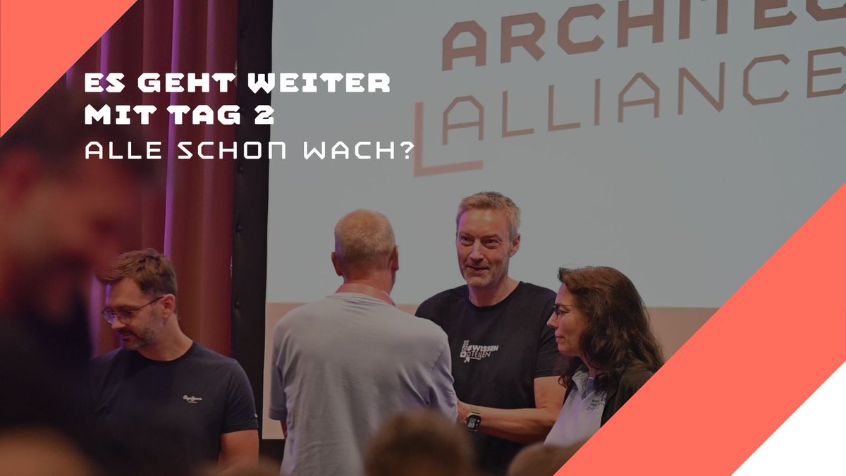 👋Alle wieder fit? Perfekt, dann geht es direkt weiter mit unserer Keynote von .<a href="/erikdoe/">Erik Doernenburg</a> und 14 weiteren Vorträgen, Deep-Dives und Workshops. 

Für alle, die noch etwas durchhängen: Stretching-Session um 13:30 Uhr nicht vergessen! 😉👟