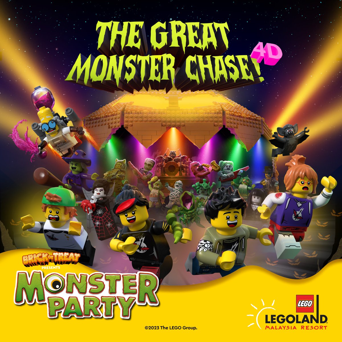 LEGOLAND_MY's tweet image. Monsters are taking over LEGOLAND Malaysia Resort again! This year's party will be more rockin' than before with new and returning live show's!
Explore Event: legoland.com.my/explore/shows-…
#HalloweenMonsterParty #LLMR #Halloween2023 #LLMRHalloween2023