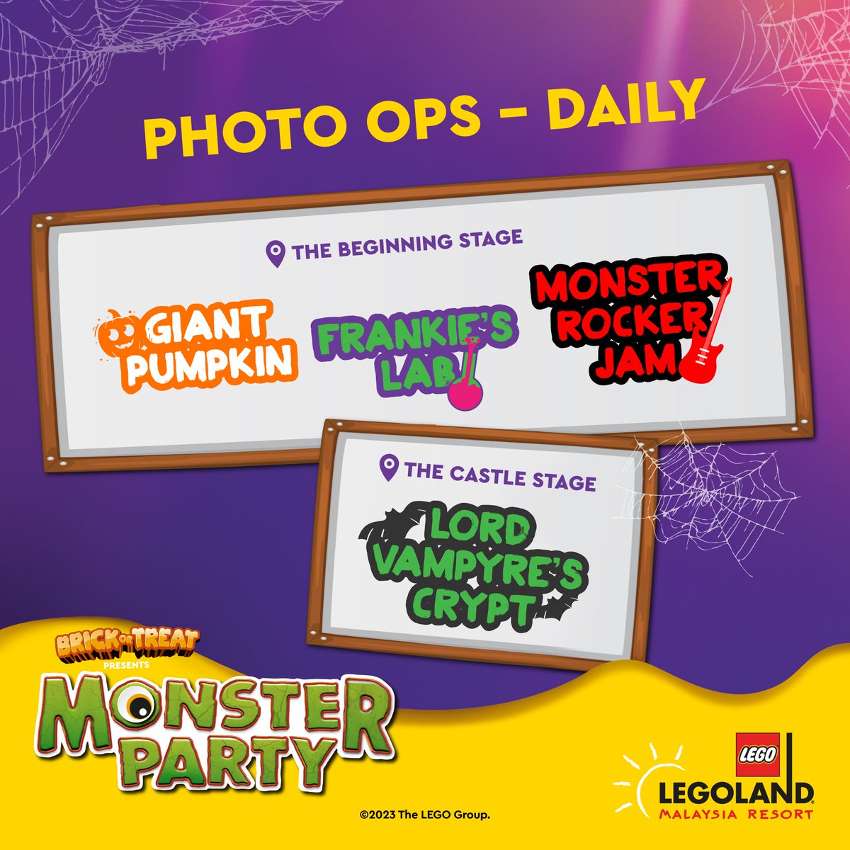 LEGOLAND_MY's tweet image. Monsters are taking over LEGOLAND Malaysia Resort again! This year's party will be more rockin' than before with new and returning live show's!
Explore Event: legoland.com.my/explore/shows-…
#HalloweenMonsterParty #LLMR #Halloween2023 #LLMRHalloween2023