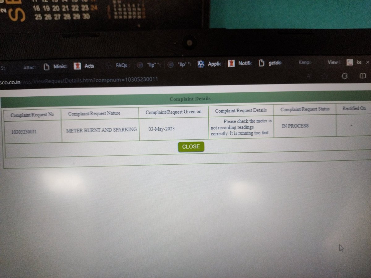 harshitgunani's tweet photo. @KESCoHQ @UPGovt @UppclChairman Also see the complaint regarding meter is pending since 3rd May, 2023. https://t.co/PG1lq7RRRj