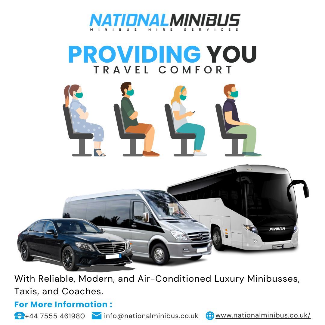 Providing you travel comfort
With reliable, modern and Air-conditioned luxury minibuses, taxis and coaches.
Contact Us At:
nationalminibus.co.uk
.
#NationalMinibus #NationalMinibusUK #luxurytravel #travelincomfort #airconditionedtravel #modernfleet #StormAgnes #CarabaoCup