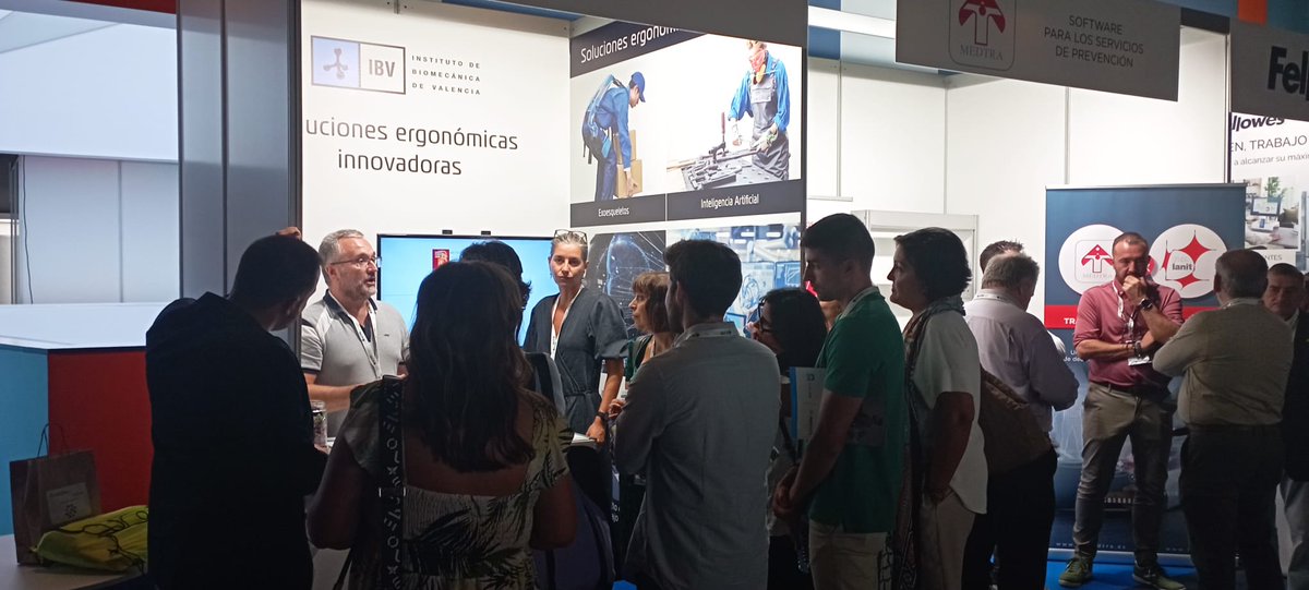 ibv_org's tweet photo. Asistimos al IV Congreso Internacional @prevencionar.
Hasta el 29 de septiembre en nuestro stand podrás conocer nuestras tecnologías #ErgoIBV, #ergoIA y todos los servicios que ofrecemos sobre prevención de riesgos laborales. ¿A qué esperas para visitarnos? https://t.co/sD1rsZdU9M