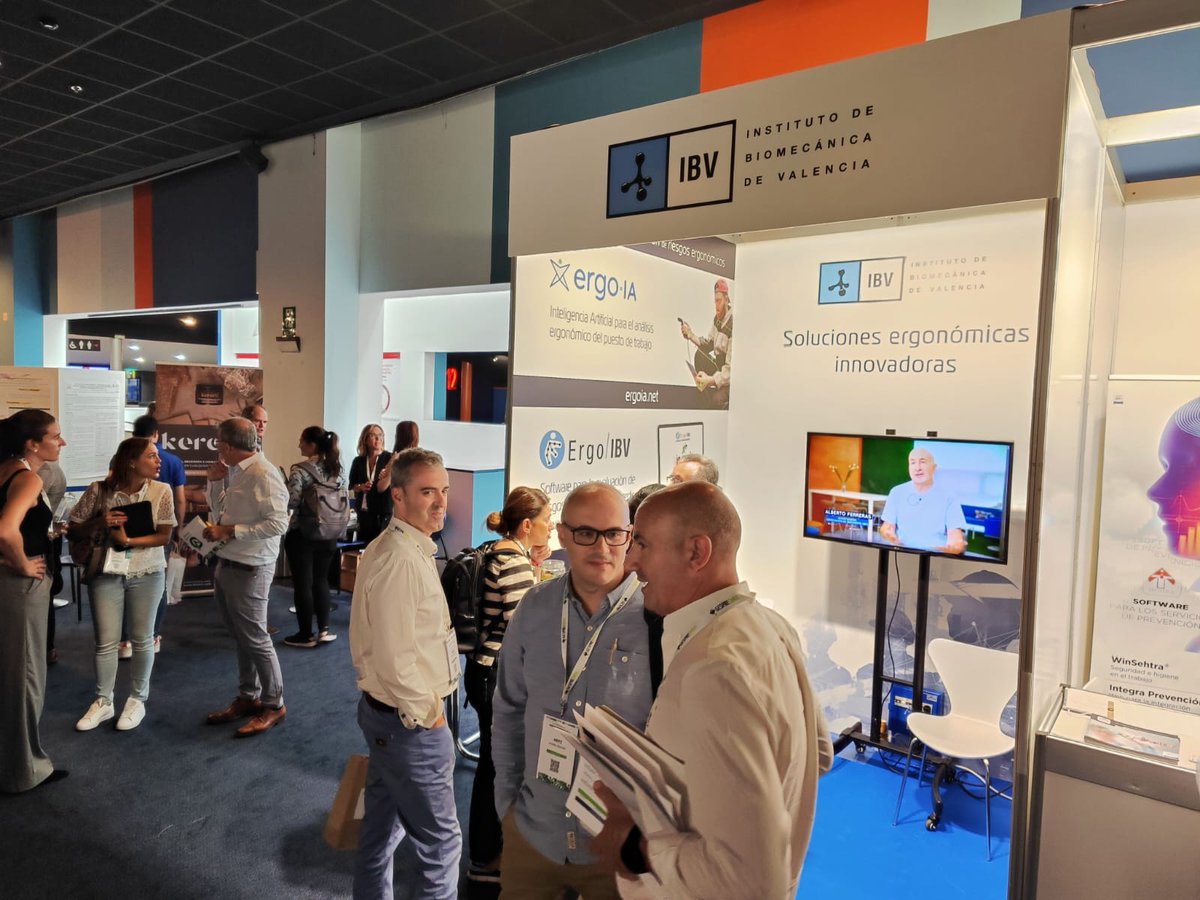 ibv_org's tweet photo. Asistimos al IV Congreso Internacional @prevencionar.
Hasta el 29 de septiembre en nuestro stand podrás conocer nuestras tecnologías #ErgoIBV, #ergoIA y todos los servicios que ofrecemos sobre prevención de riesgos laborales. ¿A qué esperas para visitarnos? https://t.co/sD1rsZdU9M