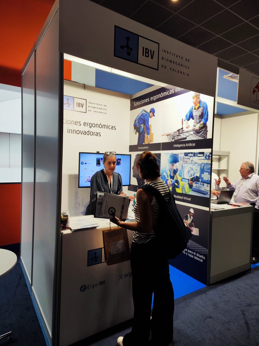 ibv_org's tweet photo. Asistimos al IV Congreso Internacional @prevencionar.
Hasta el 29 de septiembre en nuestro stand podrás conocer nuestras tecnologías #ErgoIBV, #ergoIA y todos los servicios que ofrecemos sobre prevención de riesgos laborales. ¿A qué esperas para visitarnos? https://t.co/sD1rsZdU9M