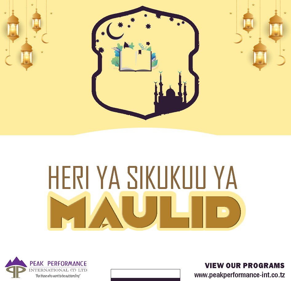 PeakTanzania's tweet image. Happy Maulid day to you all.

#maulid #happymaulid #maulidnabi #peakperformance