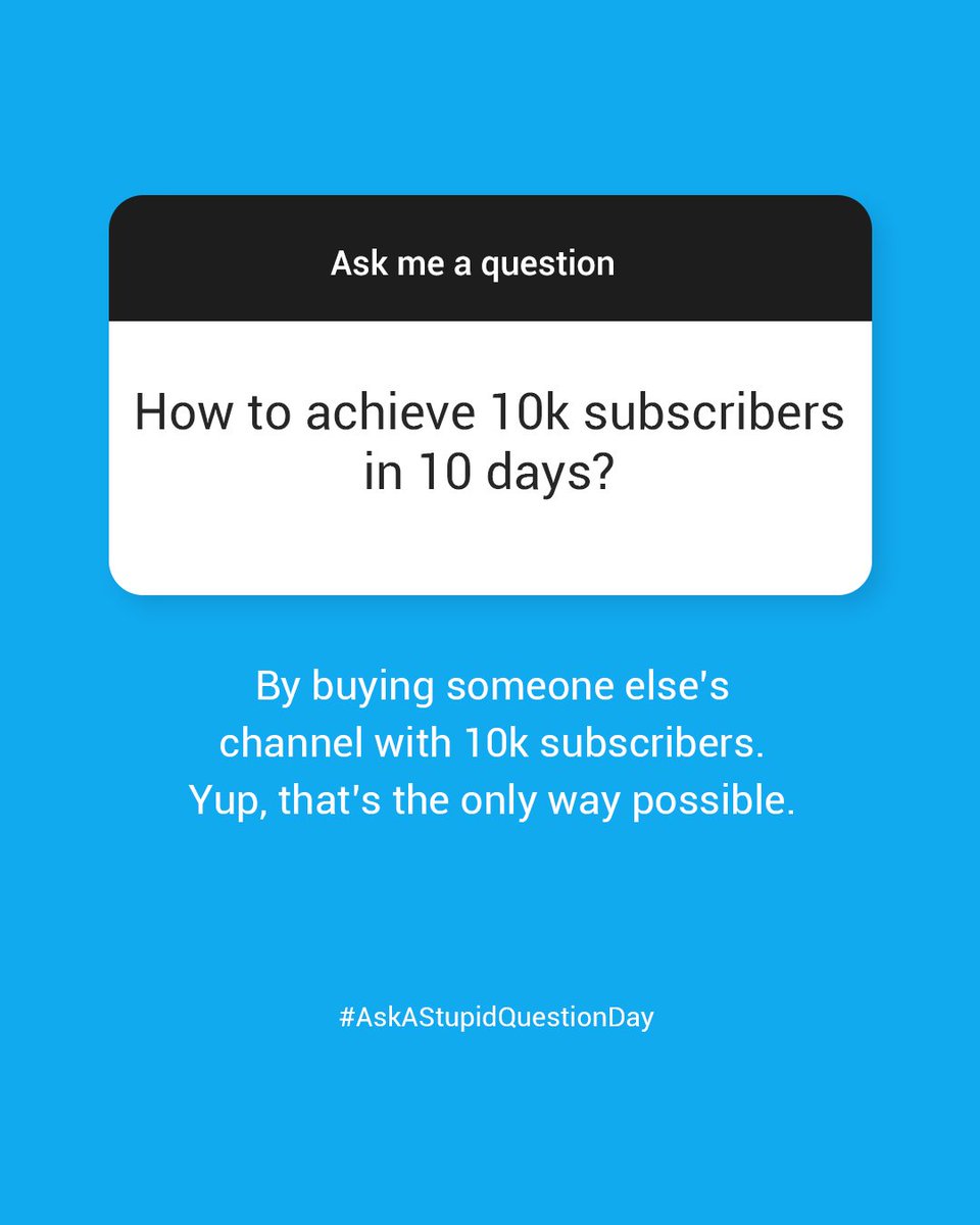 fluidscapes's tweet photo. 📈Growing on social media is not an overnight process. It requires the ability to produce and consistently post relevant content that connects with your audience. Keep Posting!👍
#Instagram #SocialMedia #InstagramFollowers #askstupidquestions #askstupidquestionsday https://t.co/FxU3Sxc2EZ