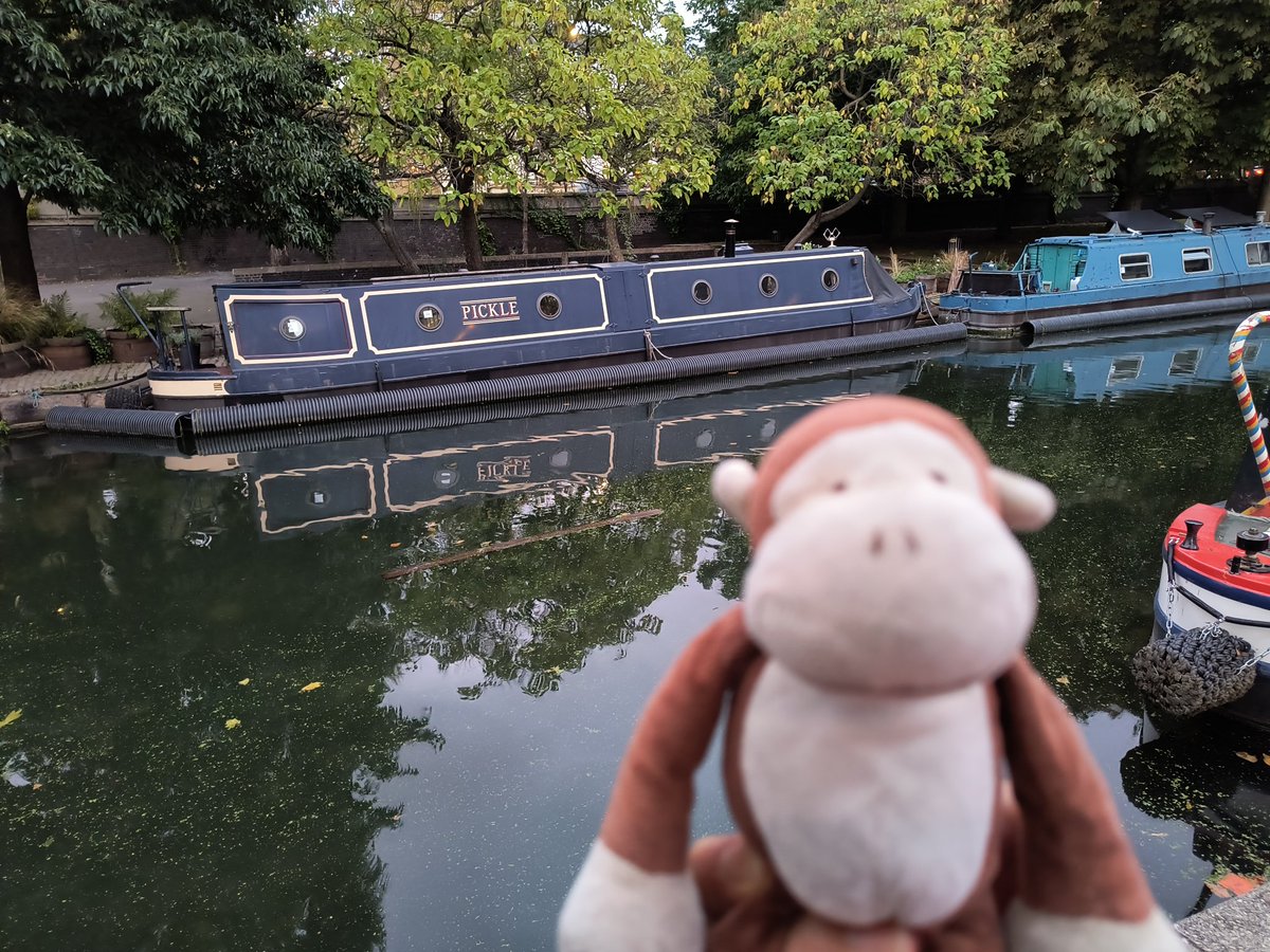 pickles! we were walking along #regentscanal in #littlevenice in #london...and we found your boat!

@PicklesBottom
#heeheehee 
#captainpickles
#besttimeever