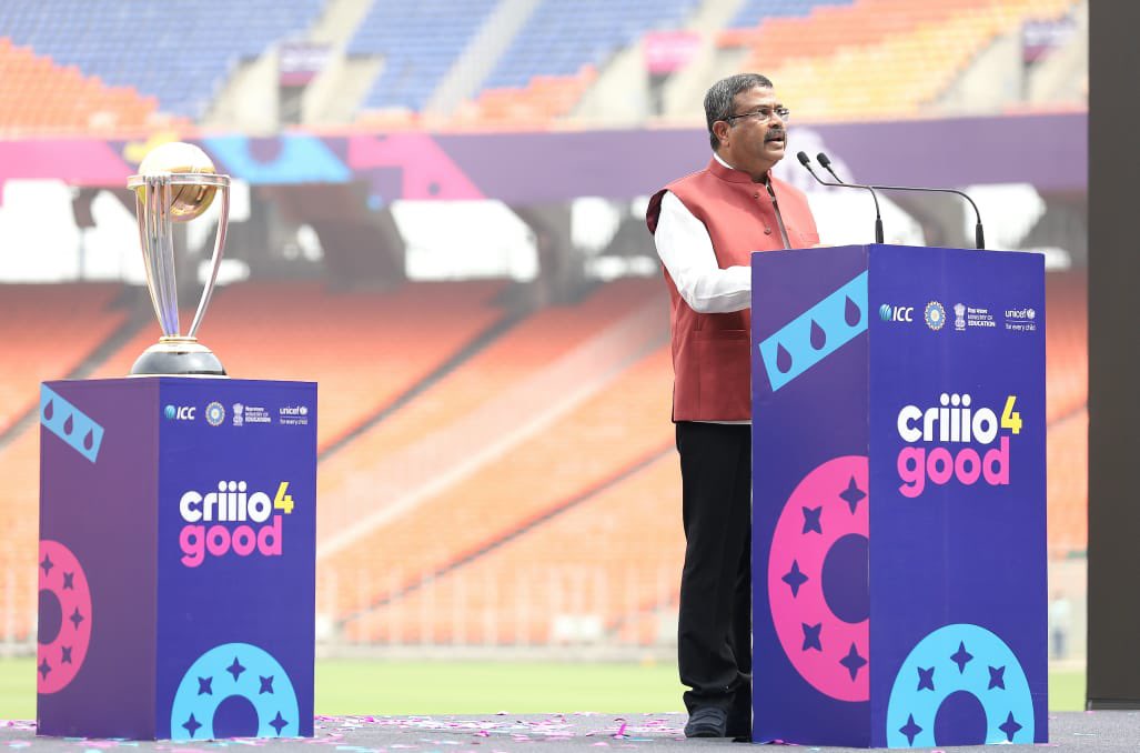 dpradhanbjp's tweet photo. The country witnessed history in the making with the passage of #NariShaktiVandanAdhiniyam. Today, India is at the forefront of women-led development.
NEP 2020 also emphasises on gender parity and equal opportunities as a fundamental principle. Glad that through #Criiio4Good, the power of sports and popularity of cricket is being used as a medium to empower the girl child and spread awareness about gender equity.