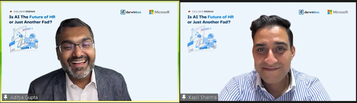 We recently held a stimulating conversation with Kapil Sharma, Senior Director & Head, Digital Natives, Business, Microsoft, and our very own Aditya Gupta, Region Head - Strategic Accounts on how AI in HR is not just a fad. Here is the full conversation: hubs.ly/Q023FkRB0