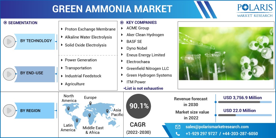 tiffanyjacoby5's tweet photo. The global green ammonia market size is expected to reach USD 3,756.6 million by 2030, according to a new study by Polaris Market Research.
Get Sample Report@ https://t.co/Q93hix5w1p
#green_ammonia_market #green_ammonia https://t.co/37hg4AnV5z