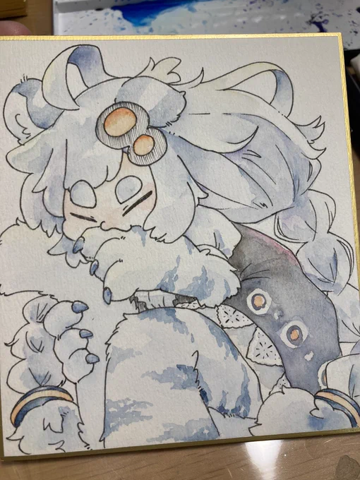 別の色で模様の色代用できてしまったそれはそれとして時間があったらラメ入りの色は使いたい 