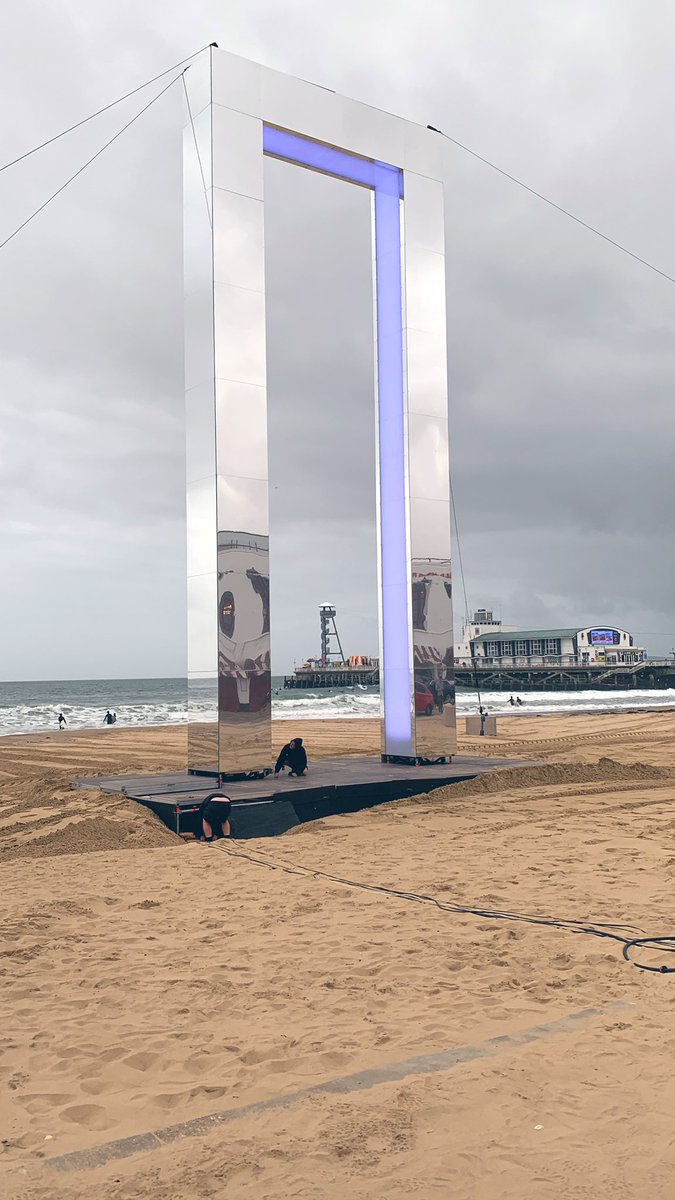arnavkapoor's tweet photo. World premiere for PORTAL arch  #Bournemouth #BournemouthBeach 
@Bournemouthecho @artsbythesea https://t.co/474MKiNV7U