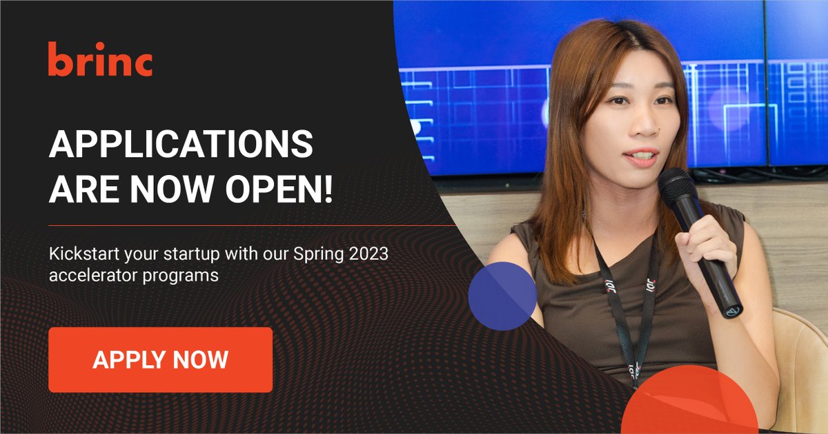 Dream Big, Change the World ⭐️

Brinc's NEW accelerator programs offer founders an unparalleled opportunity to unlock their startup's full potential this Spring 2024! 

🔗 Apply now: bit.ly/47YWg92 
🔗 Learn more: bit.ly/3L1XKFO