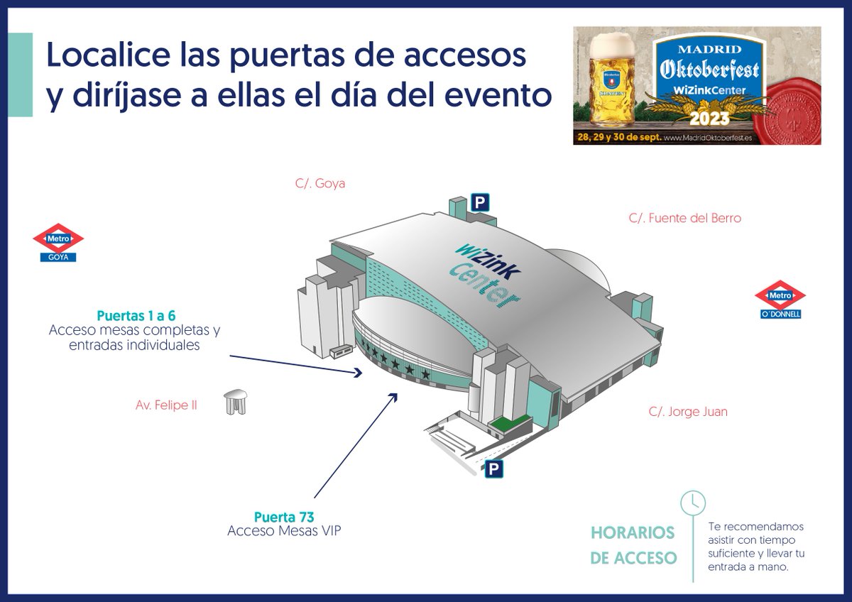 ¡Ha llegado el gran día! 👏 

Hoy inauguramos la VIII edición de Madrid Oktoberfest. ¿Te lo vas a perder? 🍻

🕗 Comienzo de la fiesta y apertura de puertas: 20:00 horas

¡Prost! <a href="/MadOktoberfest/">Madrid Oktoberfest</a>