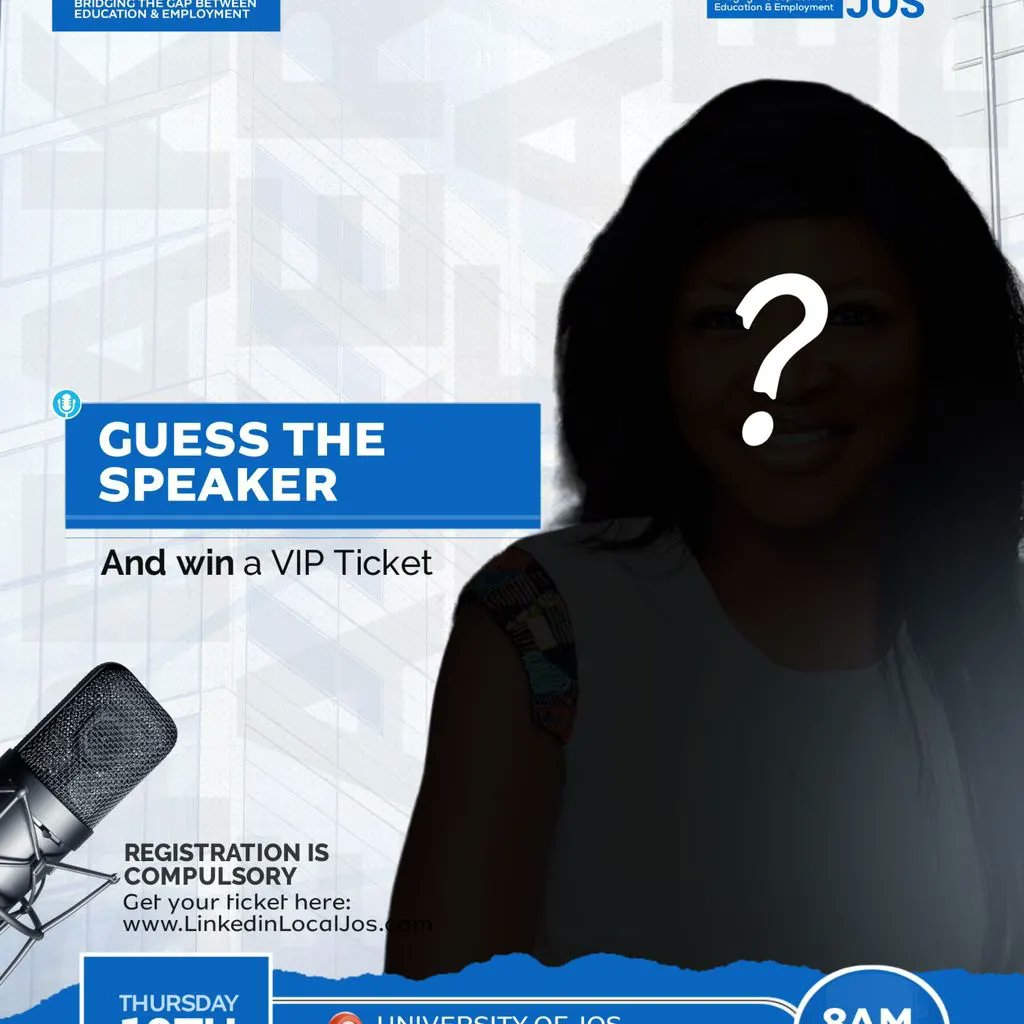 LinkedinJosTown's tweet photo. Game time LLJ Fam!
The first person to guess the four speakers' names correctly will win a VIP ticket to LinkedIn Local Jos event!
Who is gonna be the lucky person?
Let's GOOOOO!!
#Jos
#LinkedInLocalJos
#Linkedinlocalevents
#linkedinlocal
#networking
#linkedinlocalvirtual https://t.co/fk34ttgDjV