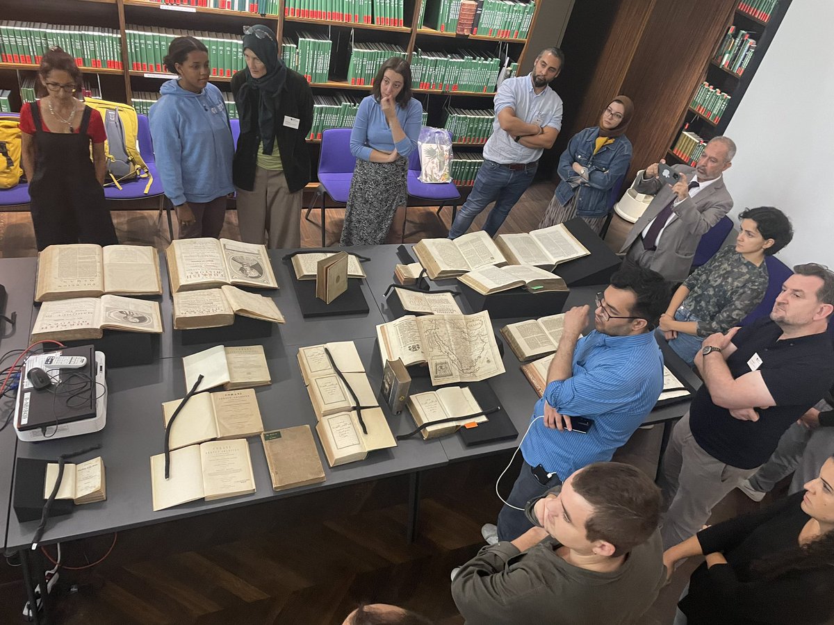 CorpusCoranicum's tweet photo. Completed last week in Berlin: The International workshop "Qur’ānic manuscripts, past and present: Cataloging and digital tools" organized by Corpus Coranicum @bbaw_de, @stabiberlin, @od_portal and @FurqanHeritage. https://t.co/MNXdY6XmUh
