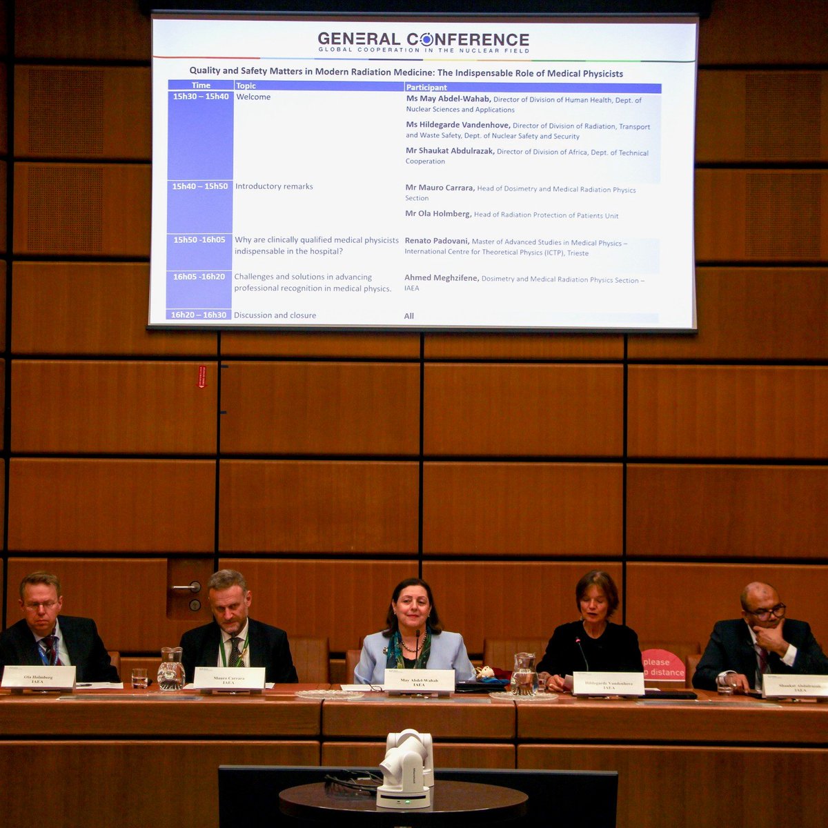 Without #MedicalPhysics, there simply is no high-quality cancer care. #IAEAGC side event highlighted the indispensable role of medical physicists who ensure accurate radiation for diagnosis & treatment and guarantee quality & safety in modern radiation medicine.