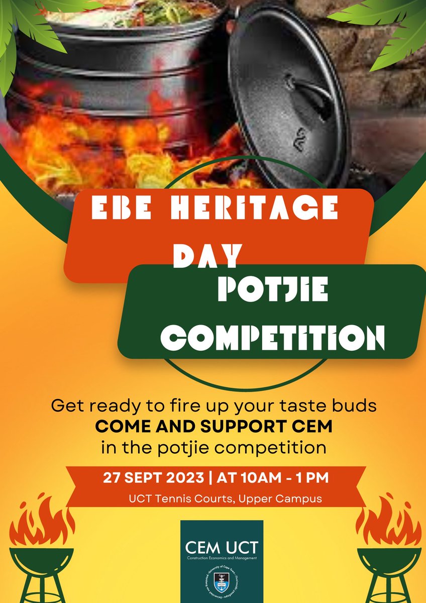 EBE Heritage Day Potjie Competition!!!

Thank you to our dream team for pulling this off and winning 2nd prize (out of 8 departments). Thank you to the <a href="/EBE/">EBE</a> Transformation committee for this initiative.

#CEM #2ndplace #competition #potjie #fun #teambuilding #food #skills