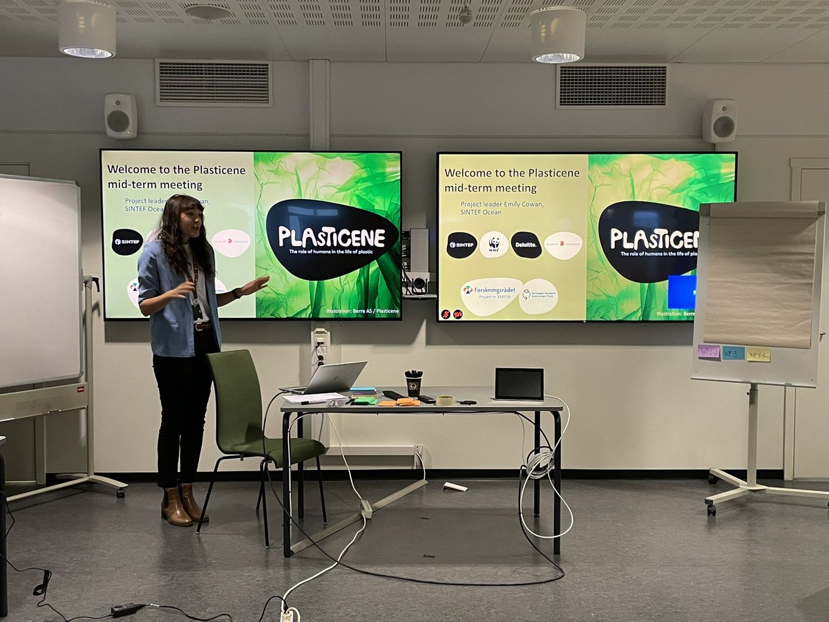 The <a href="/PlasticeneNFR/">Plasticene</a> annual meeting with an announcement that <a href="/SINTEF/">SINTEF</a> researcher <a href="/EmilyCCowan/">Emily Cowan</a> is the new project manager for the last year of this <a href="/forskningsradet/">Norges forskningsråd</a> project!
