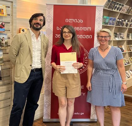 We are so proud of our students!

The  first cohort of students from Georgia and Brazil completed our course "JUST SOCIETY: The Rule of Law and  Equal Access to Welfare" this summer. Our partner <a href="/IliaStateUni/">Ilia State University</a> in Tbilisi hosted a certificate ceremony: iliauni.edu.ge/en/iliauni/Aca…