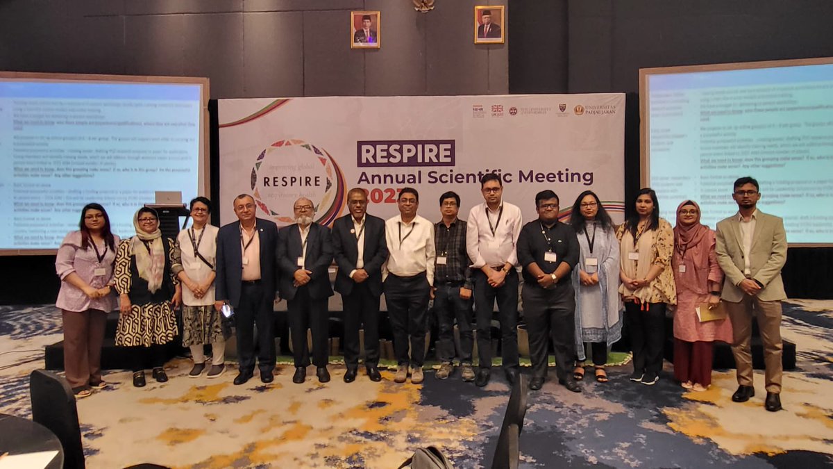 arkfoundation1's tweet photo. Researchers of @arkfoundation1, representing team Bangladesh with several other organizations in the RESPIRE Annual Scientific Meeting 2023 in Bandung, Indonesia.
@RumanaHuque @SaminaHuque1 @FarihaMunia
@RESPIREGlobal
#respireasm https://t.co/xga5Nz38om