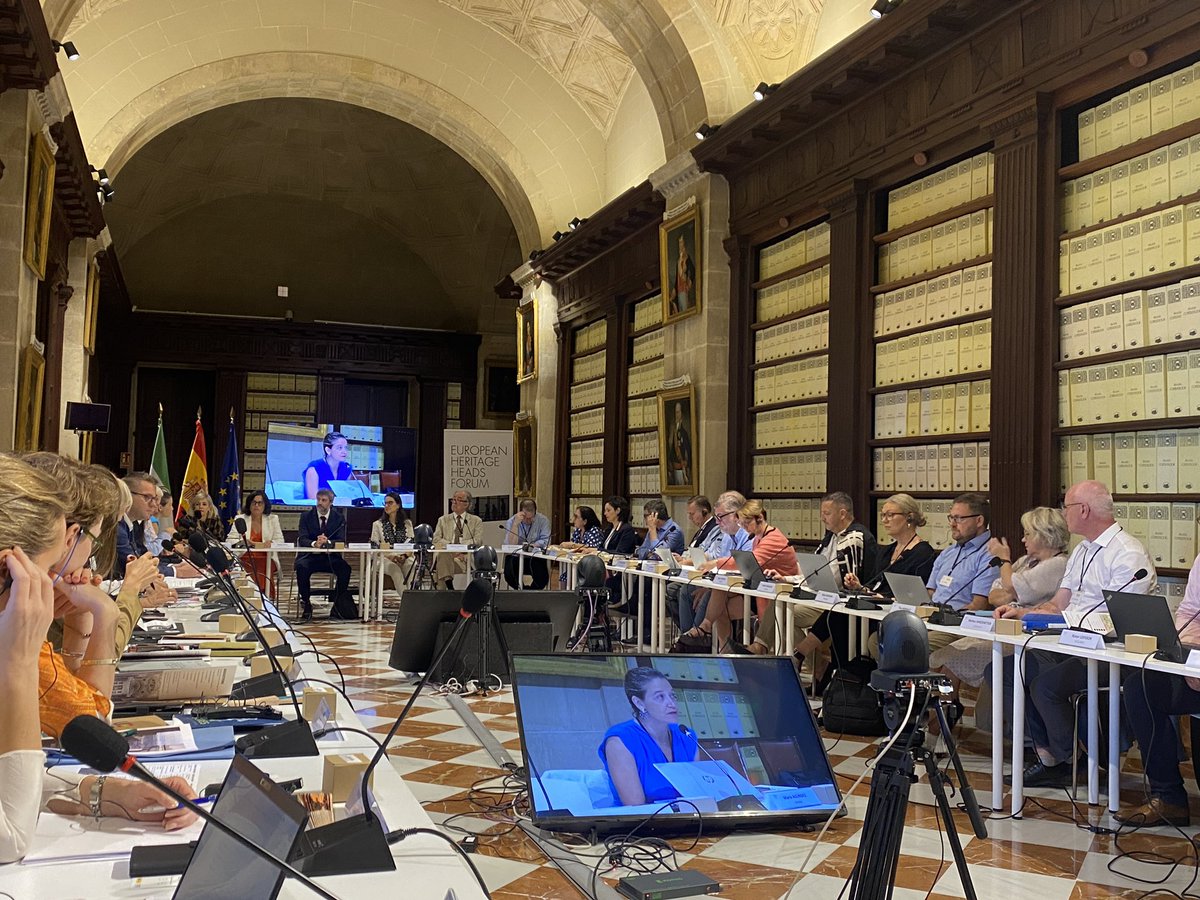 ArchivosEst's tweet photo. En el #AGI seguimos celebrando eventos en el marco de la @eu2023spain👉 🇪🇺The 17th European Heritage Heads Forum, bajo el lema “Heritage: a living being”🏛️💃🏻
ℹ️https://t.co/OoafclNUJ2
#ehhf #tangible #intangible #CulturalHeritage #Sevilla @culturagob @MuseosEstatales @UNESCO_es https://t.co/hkRBJOlfJ4