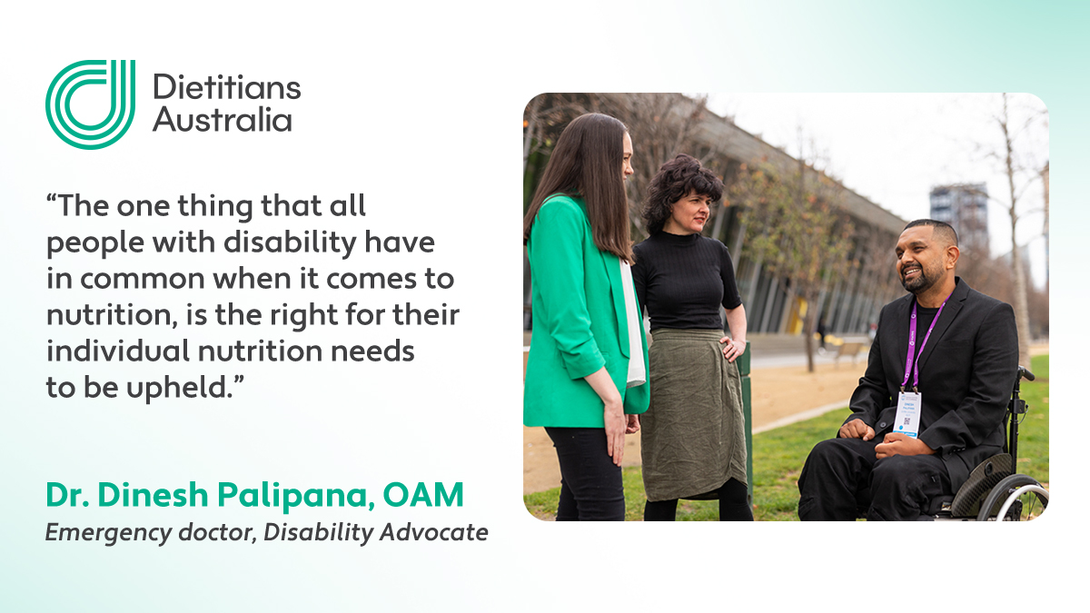 Dietitians Australia is hopeful today marks the start of a future where people with disability in Australia are well supported with proper food and nutrition and dietetic support to achieve their utmost health potential. #ClosingDRC #DisabilityRC #NutritionRights