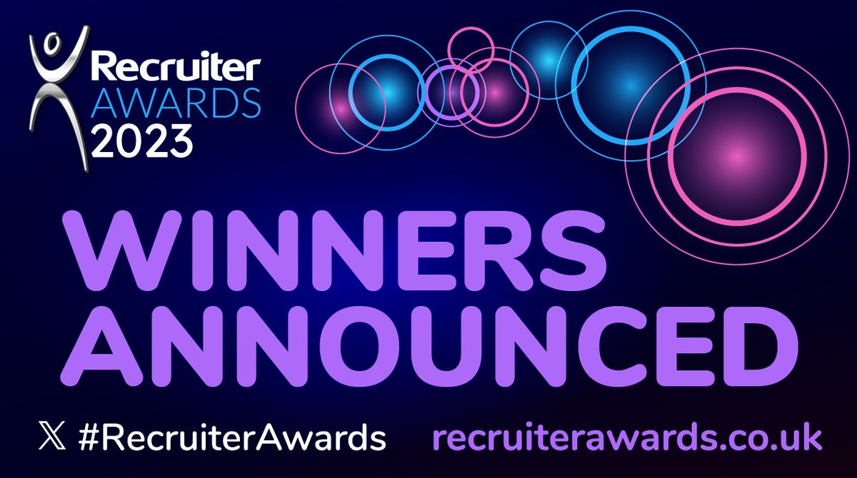 Today is the day! We are so excited to celebrate the #RecruiterShortlist tonight at our fantastic Awards ceremony and see who will become a #RecruiterWinner – Good luck to all! #RecruiterAwards