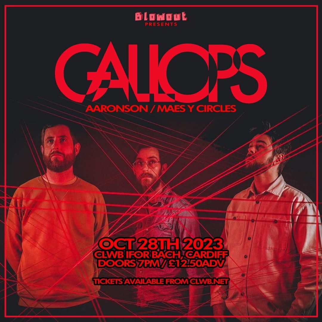 Looking forward to this one ... Next show will be with the awesome @GALLOPS and @AaronsonCentral at @ClwbIforBach Saturday 28th October! Huge thanks to BlowOut for the show! 👌