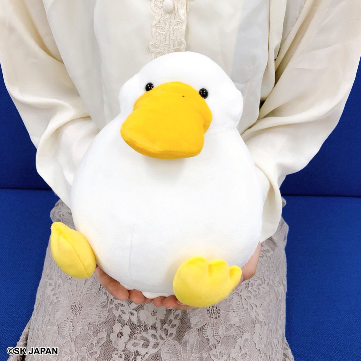 🤍9月商品紹介💛 「もっちり手乗りアヒルぽってりぬいぐるみ」 ぽてっ