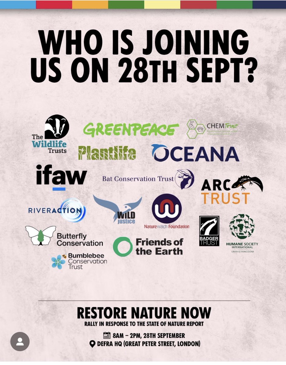 Merton Friends of the Earth (@foemerton) on Twitter photo Today we are joining <a href="/ChrisGPackham/">Chris Packham</a> Demonstration, with a number of NGO’s and allies, outside DEFRA HQ in London to call on the government to #RestoreNatureNow
We need politicians to act Now.
Join us there and on social media to make our voices heard. Today we are joining <a href="/ChrisGPackham/">Chris Packham</a> Demonstration, with a number of NGO’s and allies, outside DEFRA HQ in London to call on the government to #RestoreNatureNow
We need politicians to act Now.
Join us there and on social media to make our voices heard.