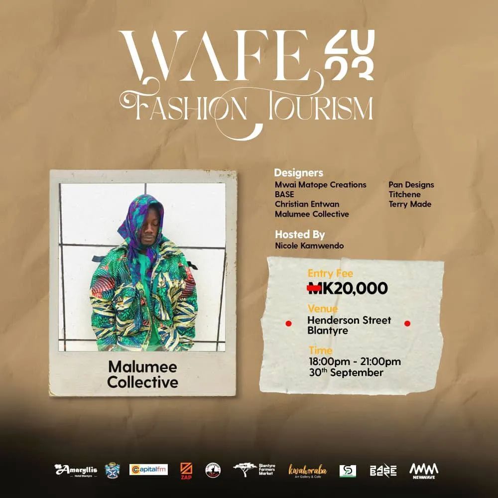 Malume is a Malawian fashion designer under MALUMEDESIGNS fashion house. A collective brand in pursuit of tailor made products with the taste of African culture, Art aesthetics and an essence of style with colorful attitude. Find @malumee_collective 's work on our #WAFE runaway!