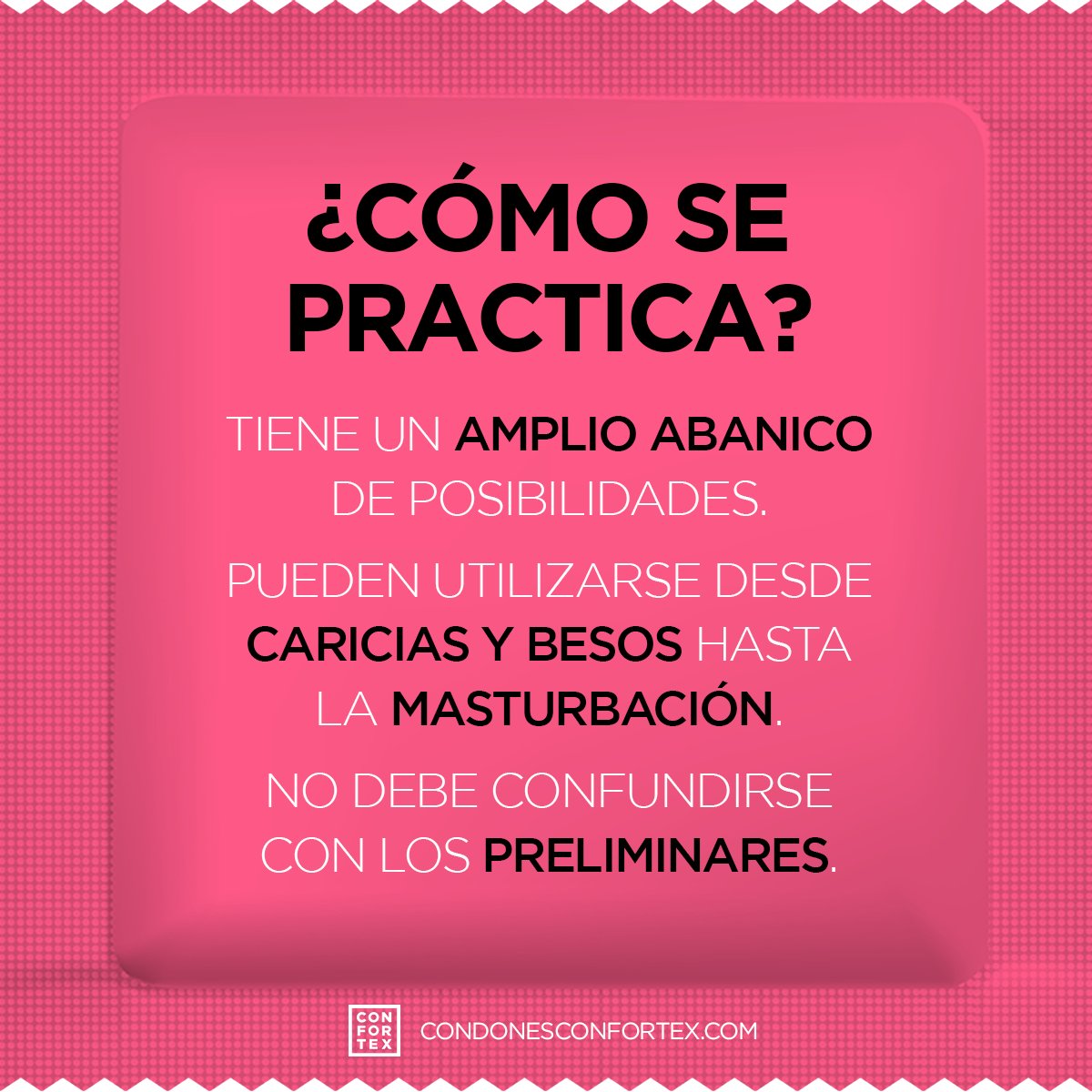 ¿Alguna vez has practicado el "petting"? ¿Sabes exactamente en qué consiste? ¡Desliza y descubre el mundo del "petting" junto a nosotros! 👆🏻💥🫠

#Petting #PracticaElPetting #Confortex #UseCondom.