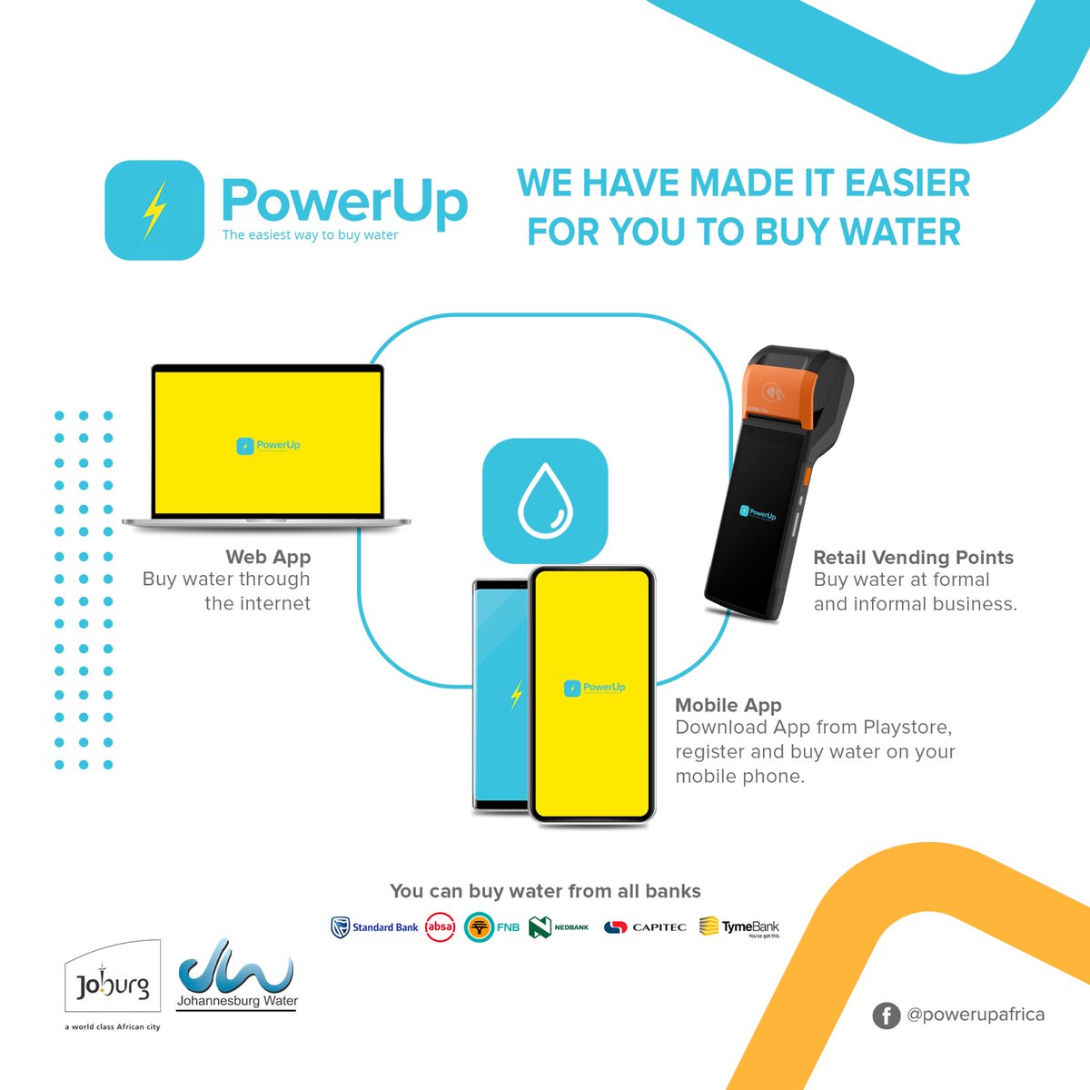 JHBWater's tweet photo. #SmartMeterSwitchUp in #CosmoCity, #Diepkloof, #OrangeFarm, #OrlandoEastandWest. Download #PowerUpApp on your smartphone using: https://t.co/SYk0oVTf5p ^X https://t.co/fsmrhqxEWh