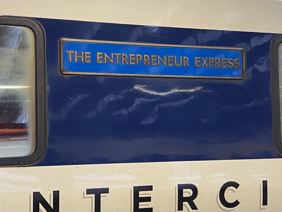 My train from London to Sheffield this morning for the <a href="/_ISBE/">ISBE</a> Board meeting 😊 #entrepreneurship #smallbusiness