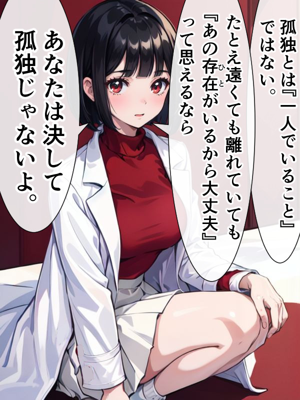 孤独の定義について話す女医。 