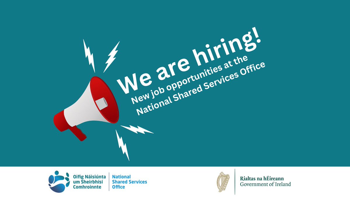 NSSO_ie's tweet photo. π’We are hiring!
The NSSO is recruiting for several key senior positions in our Enterprise ICT Department.
For more information on these vacancies and how to apply, please visit our website here π https://t.co/QhKjSU5jyn
#SharedServicesIRL https://t.co/zpPn4IIhJq