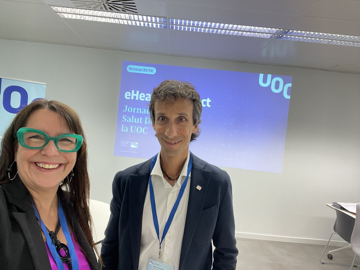 MartaAymerich's tweet photo. Tot a punt per l’#eHealthConnect a la @UOCuniversitat organitzat per l’@eHealthUOC. La jornada per connectar la recerca en salut digital. Emocionats!!! https://t.co/DqYgtyWyVV