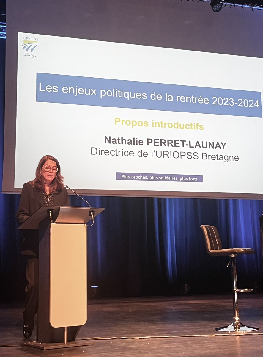 URIOPSSBretagne's tweet photo. 🤝Rentrée Sociale des Associations 2023  
 
Ouverture de la Rentrée Sociale des Associations par Joël GORON, Président de l’URIOPSS Bretagne et Nathalie PERRET-LAUNAY, Directrice à la Salle Le Ponant à Pacé. https://t.co/umOfXAVh8q