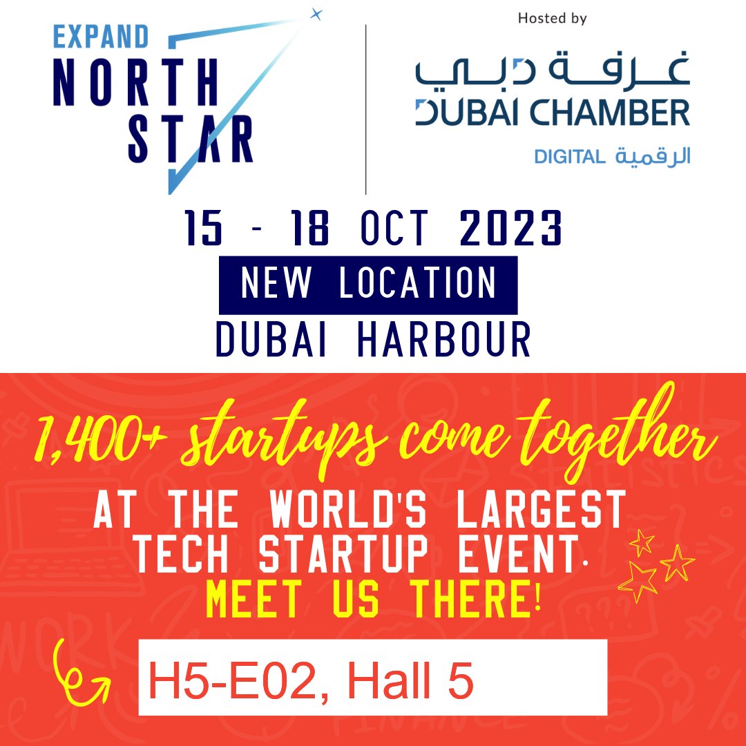 Clexitech's tweet photo. Join us at Expand North Star 2023, the ultimate gathering of visionaries, game-changers, and innovators. Get ready for a groundbreaking experience in the heart of Dubai, 15-18 October 2023. Let's shape the future together! See you there!
📍 Hall 5, Stand No. H5-E02 https://t.co/qFDLhPeu4a