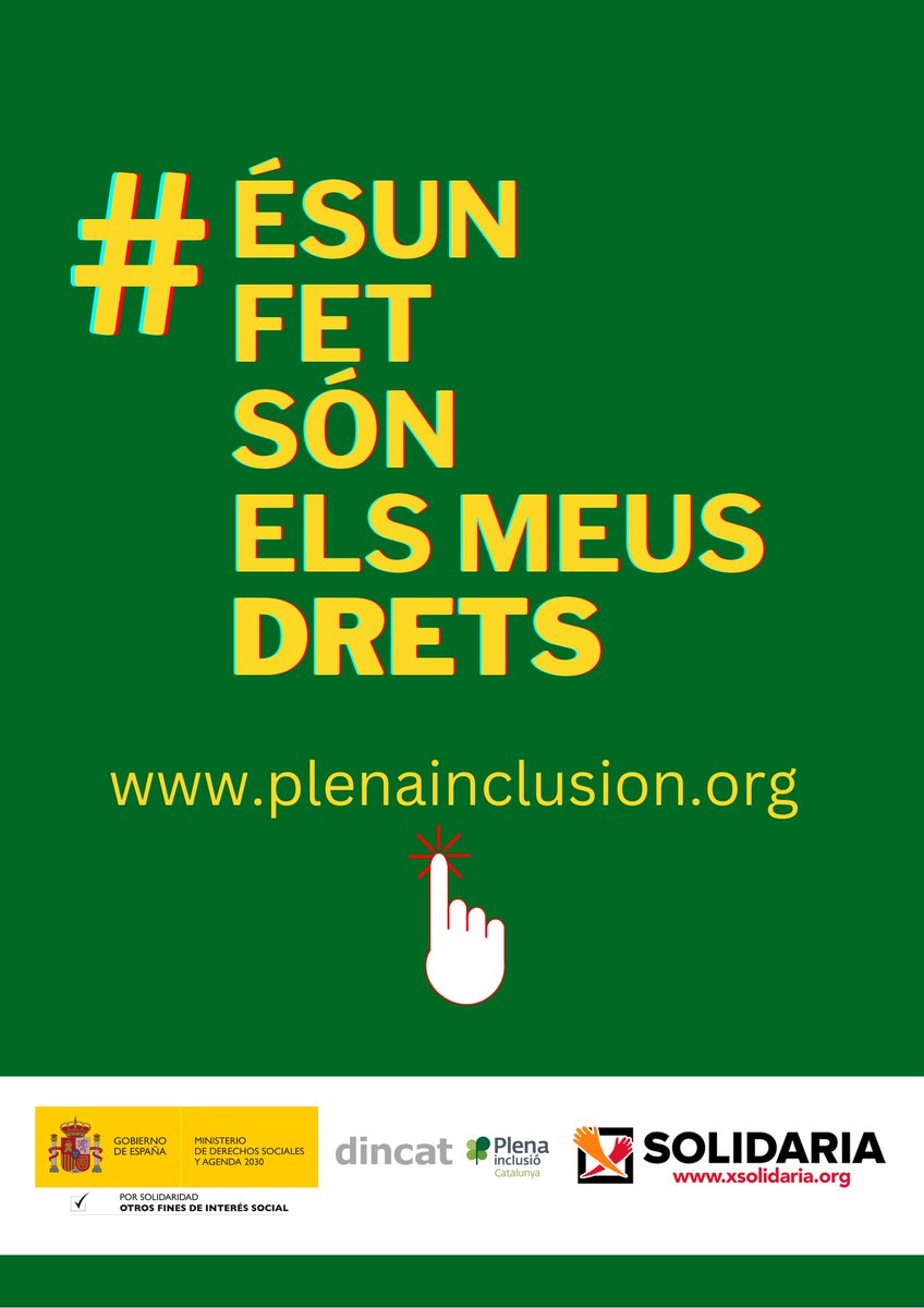 👩📢 Avui, 28 de setembre, reivindiquem els drets sexuals i reproductius de les dones amb #disCAPACITAT intel·lectual!

#ÉsUnFetSónElsMeusDrets #EsUnHechoSonMisDerechos